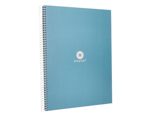 Liderpapel Spiralheft, A4, MICRO ANTARTIK, gefütterter Einband, 80 H, 90 g, gestreift, Punkte, 1 Band, 4 Löcher, Himmelblau Liderpapel Spiralheft, A4, MICRO ANTARTIK, gefütterter Einband, 80 H, 90 g, gestreift, Punkte, 1 Band, 4 Löcher, Himmelblau von Liderpapel