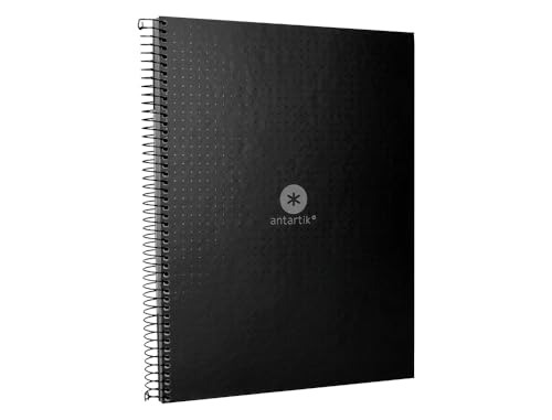 Liderpapel Spiralheft, A4, MICRO ANTARTIK, gefütterter Einband, 80H, 90 g, gestreift, Punkte, 1 Band, 4 Löcher, Schwarz Liderpapel Spiralheft, A4, MICRO ANTARTIK, gefütterter Einband, 80H, 90 g, gestreift, Punkte, 1 Band, 4 Löcher, Schwarz von Liderpapel
