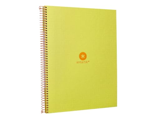 Liderpapel Spiralheft, A4, MICRO ANTARTIK, gefütterter Einband, 80H, 90 g, gestreift, Punkte, 1 Band, 4 Löcher, gelb Liderpapel Spiralheft, A4, MICRO ANTARTIK, gefütterter Einband, 80H, 90 g, gestreift, Punkte, 1 Band, 4 Löcher, gelb von Liderpapel