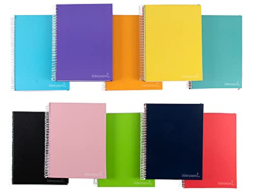 Liderpapel Spiralheft, A4, Mikro, Einband, 140 H, 75 g, 5 mm, 5 Bänder, 4 Löcher, verschiedene Farben Liderpapel Spiralheft, A4, Mikro, Einband, 140 H, 75 g, 5 mm, 5 Bänder, 4 Löcher, verschiedene Farben von Liderpapel