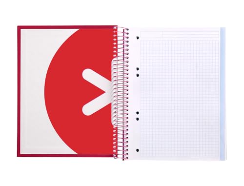 Liderpapel Spiralheft, A5, MICRO ANTARTIK, gefütterter Deckel, 120H, 90 g, Bild, 5 mm, 5 Bänder, 6 Löcher, Farbe Himbeere Liderpapel Spiralheft, A5, MICRO ANTARTIK, gefütterter Deckel, 120H, 90 g, Bild, 5 mm, 5 Bänder, 6 Löcher, Farbe Himbeere von Liderpapel