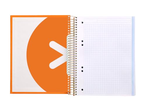 Liderpapel Spiralheft, A5, MICRO ANTARTIK, gefütterter Deckel, 120H, 90 g, Bild, 5 mm, 5 Bänder, 6 Löcher, senffarben Liderpapel Spiralheft, A5, MICRO ANTARTIK, gefütterter Deckel, 120H, 90 g, Bild, 5 mm, 5 Bänder, 6 Löcher, senffarben von Liderpapel