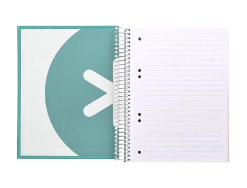 Liderpapel Spiralheft, A5, Mikro-Antartikdeckel, 120 H, 100 g, horizontal, 5 Bänder, 6 Löcher, Minzgrün Liderpapel Spiralheft, A5, Mikro-Antartikdeckel, 120 H, 100 g, horizontal, 5 Bänder, 6 Löcher, Minzgrün von Liderpapel