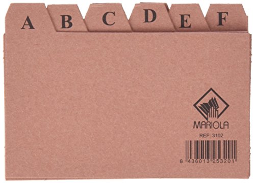 MARIOLA 3102 Alphabetisches Index 24, Pappe, Pultordner, 125 x 75 MARIOLA 3102 Alphabetisches Index 24, Pappe, Pultordner, 125 x 75 von Liderpapel