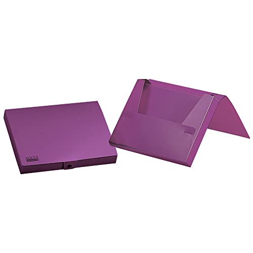 Ordner Liderpapel Dokumententaschen PP DIN A4 Lavendel blickdicht Rücken 25 mm von Liderpapel
