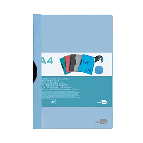 Ordner Liderpapel Dossier Seitenklammer, Polypropylen, DIN A4, blickdicht, Himmelblau, 30 Blatt Ordner Liderpapel Dossier Seitenklammer, Polypropylen, DIN A4, blickdicht, Himmelblau, 30 Blatt von Liderpapel