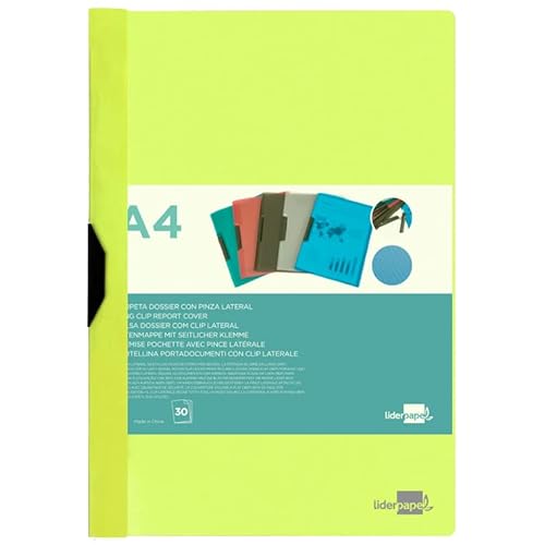 Ordner Liderpapel Dossier Seitenklammer, Polypropylen, DIN A4, neongelb, 30 Blatt Ordner Liderpapel Dossier Seitenklammer, Polypropylen, DIN A4, neongelb, 30 Blatt von Liderpapel