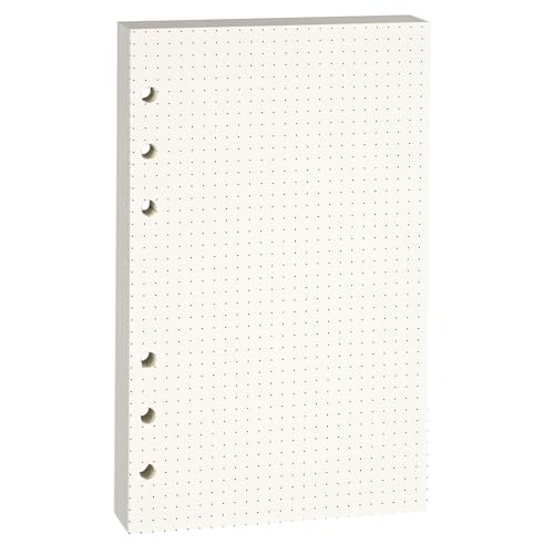 Lidwot Nachfüllpapier für A6 6-Ringbuch-Notizbuch/Refill Papier/Linie Papier/6 Löcher Lose Blätter/Refill Leeres Papier/Binder-Nachfülleinsätze.100GSM.Gepunktete Linien.1 Packung(enthält 80 Blatt) Lidwot Nachfüllpapier für A6 6-Ringbuch-Notizbuch/Refill Papier/Linie Papier/6 Löcher Lose Blätter/Refill Leeres Papier/Binder-Nachfülleinsätze.100GSM.Gepunktete Linien.1 Packung(enthält 80 Blatt) von Lidwot