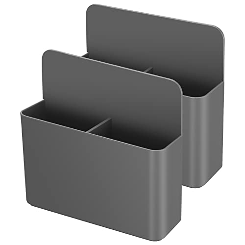 Lidwot Starker magnetischer Markerhalter für Whiteboard/Kühlschrank/Tafel, geeignet für die Aufbewahrung von trocken abwischbaren Stiften, Whiteboard-Radiergummis, Kreide, Haftnotizen usw., 2 Stück, von Lidwot