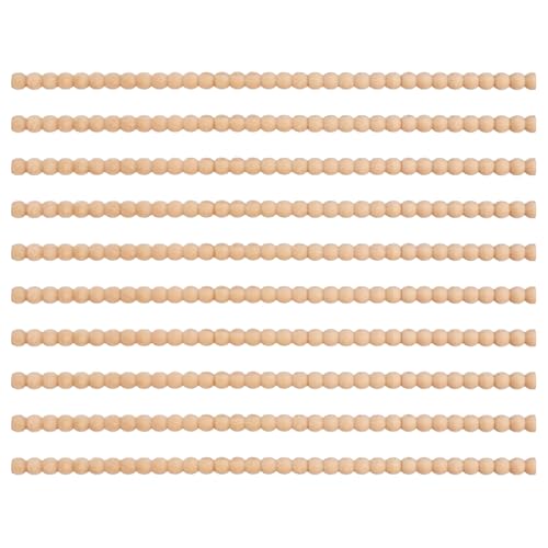 15.75in Halbe Holzperlen Zierleiste, 10 Stück Dekorative Perlenholz, 3D-Perlen Holzform, Dekorative Perlenverzierungen Für Zuhause, Wand, Schrank, Fenster, Tür 15.75in Halbe Holzperlen Zierleiste, 10 Stück Dekorative Perlenholz, 3D-Perlen Holzform, Dekorative Perlenverzierungen Für Zuhause, Wand, Schrank, Fenster, Tür von Lieawy