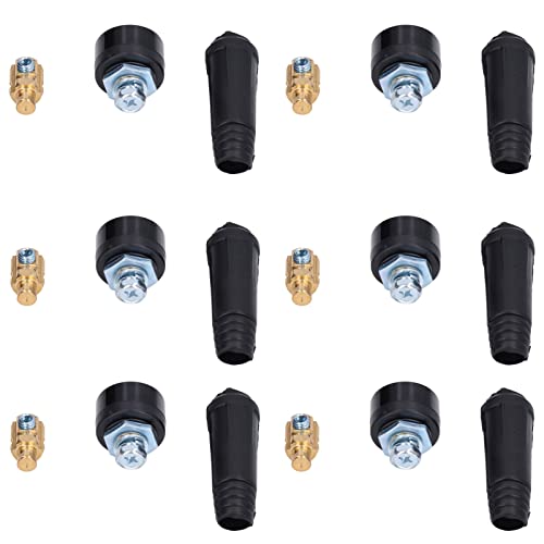 10 Set WIG-Schweißkabel-Plattenverbinder 10–25 EU-Stil, Gummi, Messing, Schweißkabelverbindung, Schnellverbinder, Steckdosen-Set 10 Set WIG-Schweißkabel-Plattenverbinder 10–25 EU-Stil, Gummi, Messing, Schweißkabelverbindung, Schnellverbinder, Steckdosen-Set von LiebeWH