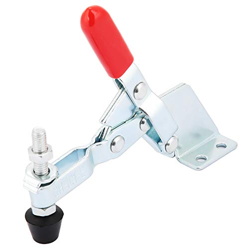 100 Kg Eisen Verzinkt Quick L25-204Y, Feste Kniehebelklemme, Vertikale Klemme, Handwerkzeug (GH-101-B) von LiebeWH