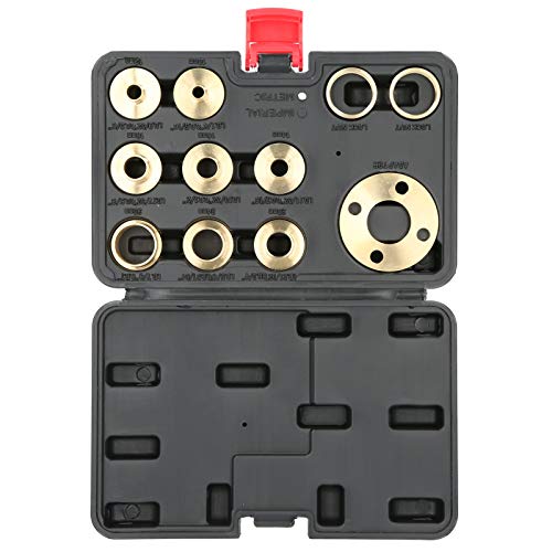 11 Stück/Set Messing Router Template Guide Set Router Guide Kit mit Kontermutter Adapter Router Zubehör von Messing für Reinigungsarbeiten von LiebeWH