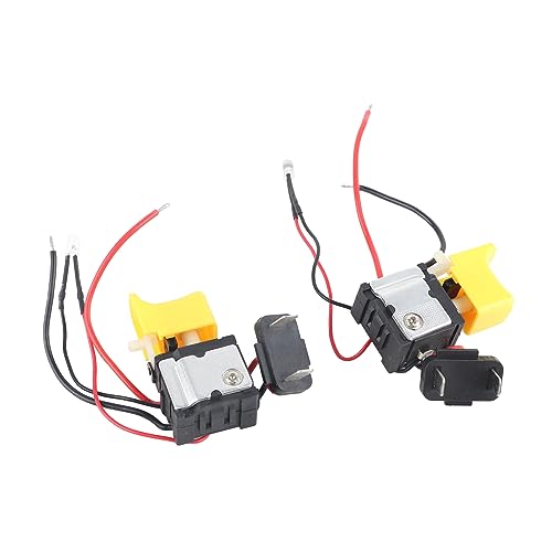 2 Stück Schalter Elektrisch Bohrschalter Drehzahlregelung Drill Triggerschalter für Elektrische Bohrmaschine Handbohrer 7.2-24V 16A DC 2 Stück Schalter Elektrisch Bohrschalter Drehzahlregelung Drill Triggerschalter für Elektrische Bohrmaschine Handbohrer 7.2-24V 16A DC von LiebeWH