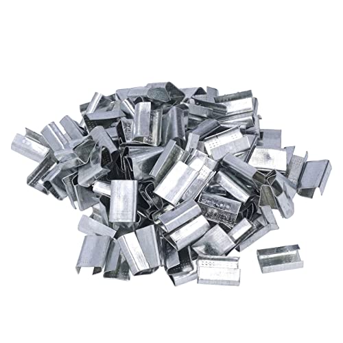 200 Stück Umreifungsschnallen Klammern Metall Umreifungsdichtungen Verzinkter Stahl Robuste Offene Dichtungs Banding Clips für 16 mm PET Kunststoffband Polyester Umreifungsband 200 Stück Umreifungsschnallen Klammern Metall Umreifungsdichtungen Verzinkter Stahl Robuste Offene Dichtungs Banding Clips für 16 mm PET Kunststoffband Polyester Umreifungsband von LiebeWH