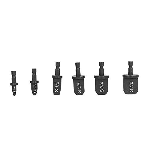 6-teiliges Stauchwerkzeug-Bohrer-Set, Edelstahl-Mechanik, HVAC-Reparatur-Set, Sechskant-Dreiecksgriff, Rohraufweiter mit Rohr-Bördelwerkzeug 6-teiliges Stauchwerkzeug-Bohrer-Set, Edelstahl-Mechanik, HVAC-Reparatur-Set, Sechskant-Dreiecksgriff, Rohraufweiter mit Rohr-Bördelwerkzeug von LiebeWH