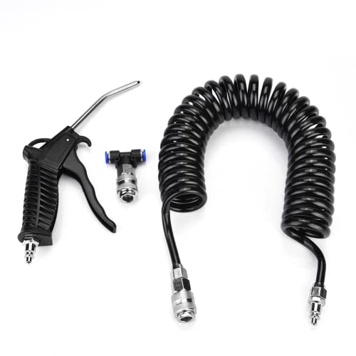 Air Duster Blaspistole Schwarzes Pneumatisches Luftpistolen-Lkw-Set Wind-Blowing-Kit-Set mit Kleinem Eu-Anschluss, Pu-Schlauch Air Duster Blaspistole Schwarzes Pneumatisches Luftpistolen-Lkw-Set Wind-Blowing-Kit-Set mit Kleinem Eu-Anschluss, Pu-Schlauch von LiebeWH