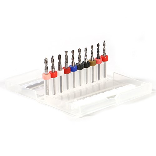 LiebeWH 10pcs PCB Druckkreisplatine Metallbearbeitung Mehrzweck-Bohrer-Bit-PCB-Bohrer-Bitspitze Spiralflöte-Carbid-Mikrobohrer 2,1 Mm-3,0 Mm von LiebeWH