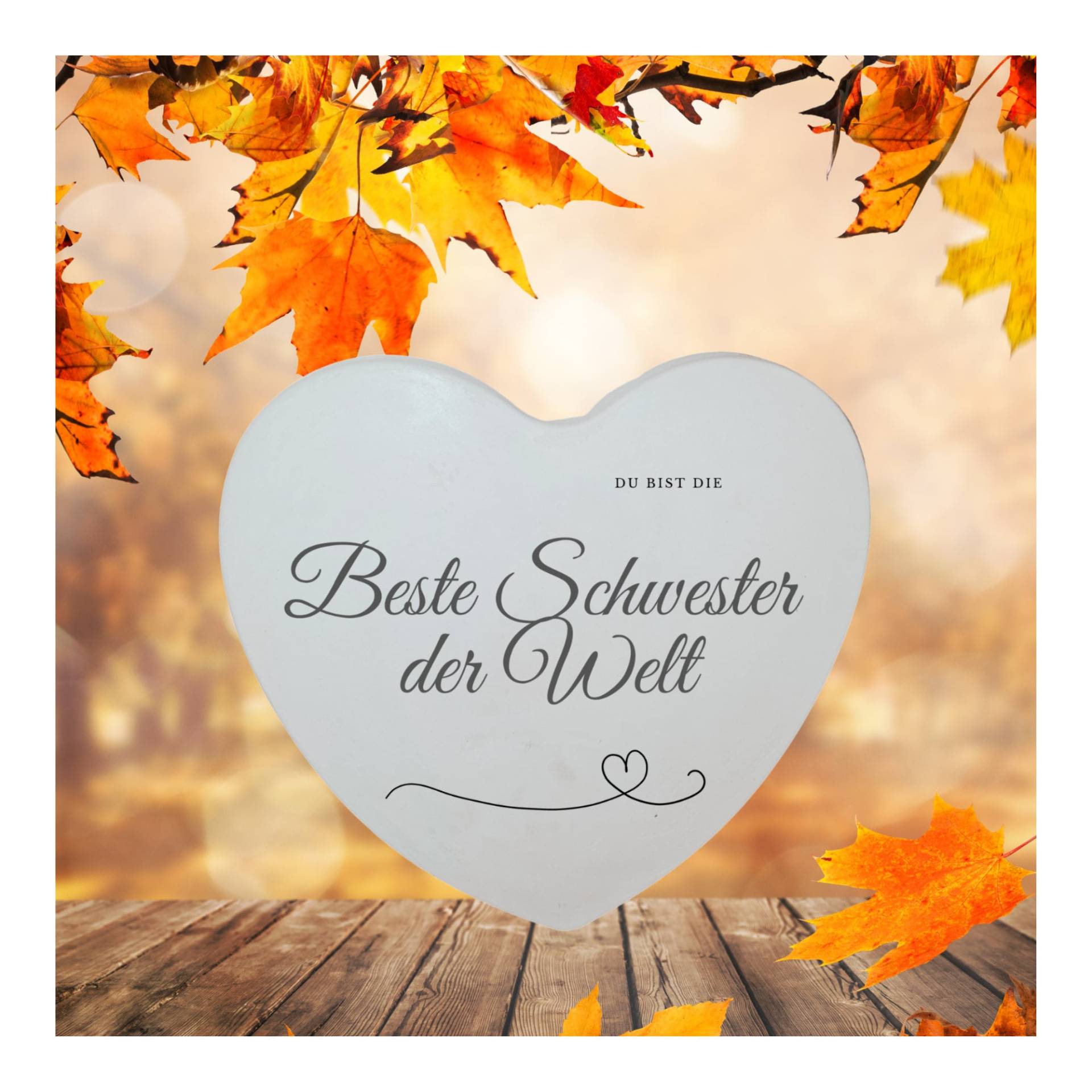 Schwesterherz, "Du Bist Die Beste Schwester Der Welt", Geschenkideen Schwester, Personalisierte Geschenke, Herz Gegossen Mit Aufdruck Schwesterherz, "Du Bist Die Beste Schwester Der Welt", Geschenkideen Schwester, Personalisierte Geschenke, Herz Gegossen Mit Aufdruck von LieblingeundCo