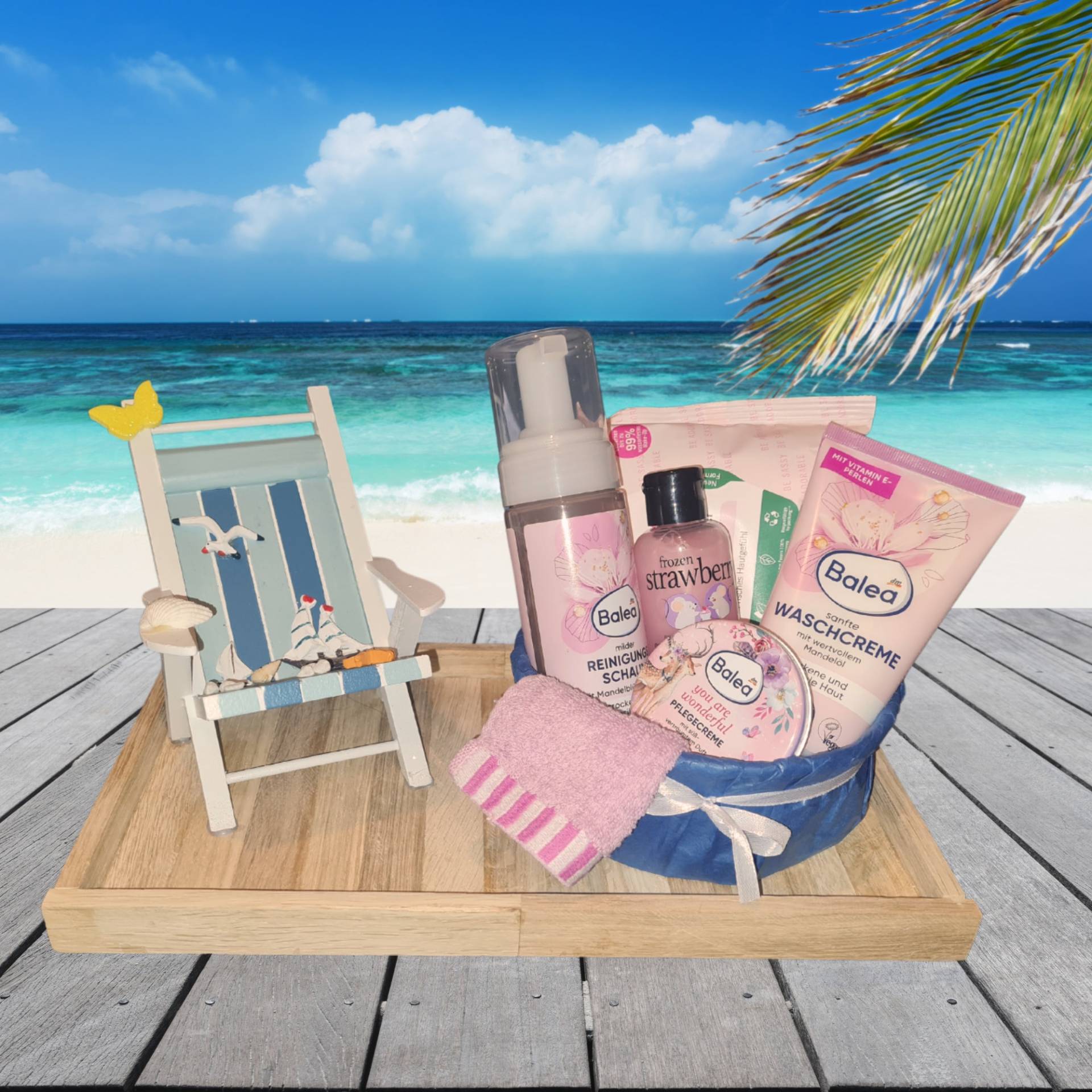 Wellnessgeschenkkorb Strand, Geschenkkorb, Wellnessgesschenke Frauen, Auszeit Mama, Geschenkkorb Geschenke Für Sie, Etwas Besonderes Wellnessgeschenkkorb Strand, Geschenkkorb, Wellnessgesschenke Frauen, Auszeit Mama, Geschenkkorb Geschenke Für Sie, Etwas Besonderes von LieblingeundCo