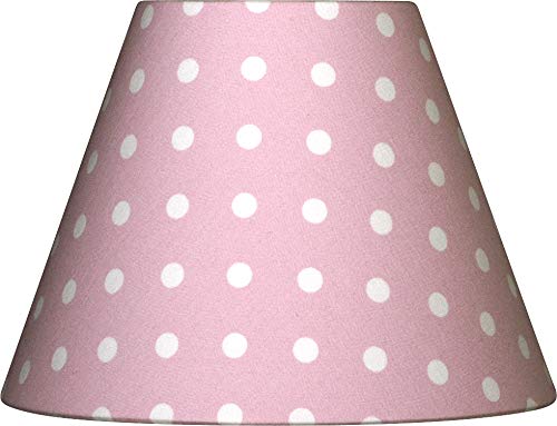 Lieblingslampen Lampenschirm rosa Punkte gepunktet Tupfen Shabby Nordika E14 von Lieblingslampen