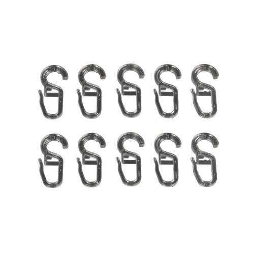 Faltenlegehaken für Gardinenstangen, ø 28 mm, 10 Stk glasklar Faltenlegehaken für Gardinenstangen, ø 28 mm, 10 Stk glasklar von Liedeco