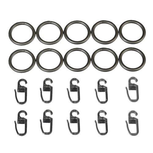 Gardinenringe für Gardinenstangen Landhaus, ø 20 mm, 10 STK Silber matt Gardinenringe für Gardinenstangen Landhaus, ø 20 mm, 10 STK Silber matt von Liedeco