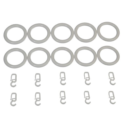 Liedeco Gardinenringe für Gardinenstangen | ø 28 mm | 10 Stk weiß ' Liedeco Gardinenringe für Gardinenstangen | ø 28 mm | 10 Stk weiß ' von Liedeco