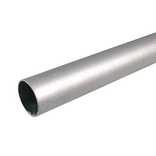 Liedeco Gardinenstange Vorhangstange 28 mm Industrielook | Silber (Rohr 120 cm) von Liedeco