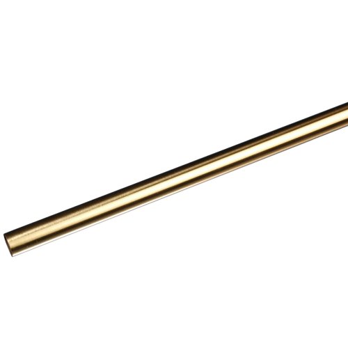 Liedeco Gardinenstangen-Rohr, ø 16 mm gold matt Länge 120 cm von Liedeco