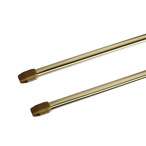 Liedeco Scheibenstange Standard, 11 mm Cafehausstange, 2 Stk vermessingt, 030-050 cm ausziehbar Liedeco Scheibenstange Standard, 11 mm Cafehausstange, 2 Stk vermessingt, 030-050 cm ausziehbar von Liedeco