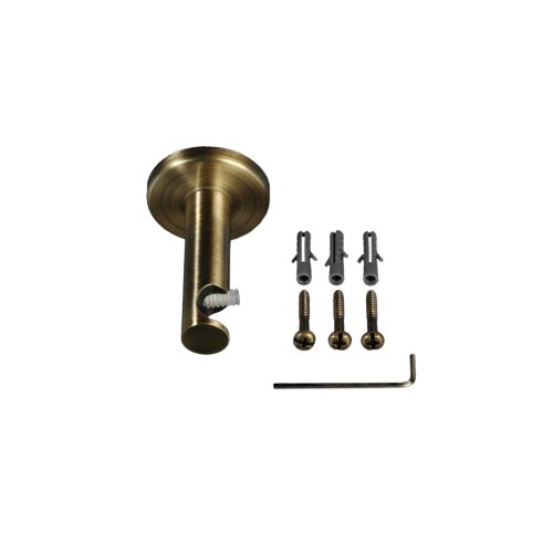 Liedeco Träger für Gardinenstangen 6,5 cm einläufig Landhaus, ø 16 mm, 1 Stk messing-antik Liedeco Träger für Gardinenstangen 6,5 cm einläufig Landhaus, ø 16 mm, 1 Stk messing-antik von Liedeco