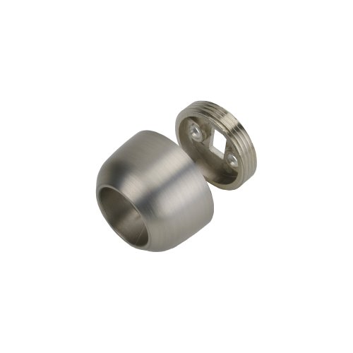Liedeco Wandlager für Gardinenstangen, Innenlaufprofile 20 mm ø Pur | vernickelt | 1 Stück von Liedeco