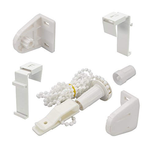 Liedeco Zubehör-Set für Klemmfix-Rollos | Klemmträger, Kettenzug, Halterungen | 1 Set von Liedeco
