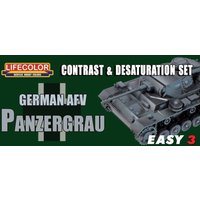 Germ.AFV Panzergrau Contr.&Desaturat.Set von Lifecolor