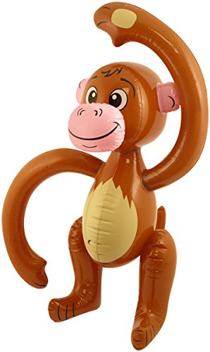Lifeessentials11 Aufblasbarer Affe – 58 cm – Pinata Dschungel-Party Schimpanse Affe Hochzeit / Kinder von Lifeessentials11