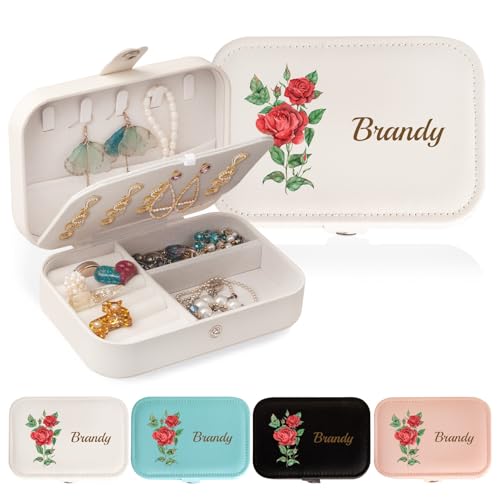 Lifemaison Personalisierte Schmuckschatulle für Damen,individuelle Reise Schmuckkästchen mit Bunte Geburtstagsblumen,Leder-Schmuck-Organizer-Box für Ringe,Ohrringe,Geschenke für Muttertag,Geburtstag Lifemaison Personalisierte Schmuckschatulle für Damen,individuelle Reise Schmuckkästchen mit Bunte Geburtstagsblumen,Leder-Schmuck-Organizer-Box für Ringe,Ohrringe,Geschenke für Muttertag,Geburtstag von Lifemaison