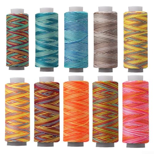274 m DIY Farbverlaufsgarn, 277,4 m Garn, Nähgarn für Kleidung (Farbverlauf blau) von LifenaviStore