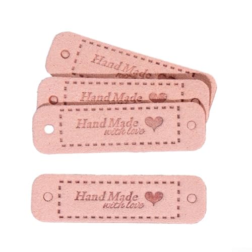 Handgefertigte PU-Etiketten, 20 Stück, ideal zum Dekorieren von Taschen, Puppen und anderen Bastelarbeiten von LifenaviStore