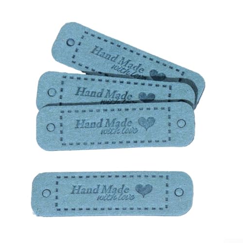 Handgefertigte PU-Etiketten, 20 Stück, ideal zum Dekorieren von Taschen, Puppen und anderen Handarbeiten von LifenaviStore