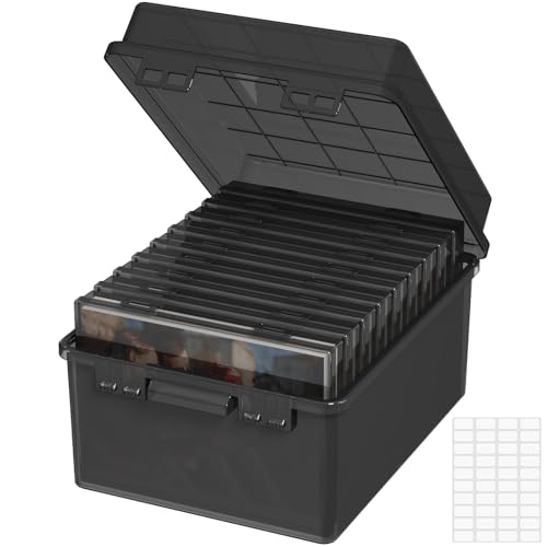 Lifewit Aufbewahrungsbox, Schwarz 13x18cm 5R Foto-Organizer 9 innere Bildbehälter, durchs. Fotoboxen, Samenaufbewahrung, Bastelbox f. Karten, Bilder, Stempel, Bürobedarf, mit 1 Blatt Etikettensticker Lifewit Aufbewahrungsbox, Schwarz 13x18cm 5R Foto-Organizer 9 innere Bildbehälter, durchs. Fotoboxen, Samenaufbewahrung, Bastelbox f. Karten, Bilder, Stempel, Bürobedarf, mit 1 Blatt Etikettensticker von Lifewit