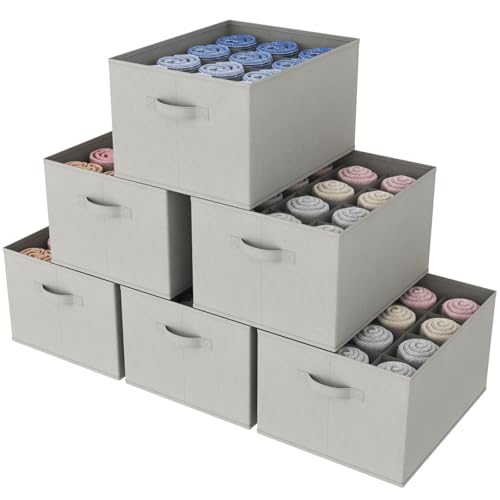 Lifewit Schrank Aufbewahrungsbox Kleidung, Jeans Ordner für Kleiderschrank mit Trennplatte, 12 Fächer, Faltbare Schrank Sortierbox 43 x 33 x 24cm für Hosen, T-Shirts, Pullover, Leggings, 6er Set Lifewit Schrank Aufbewahrungsbox Kleidung, Jeans Ordner für Kleiderschrank mit Trennplatte, 12 Fächer, Faltbare Schrank Sortierbox 43 x 33 x 24cm für Hosen, T-Shirts, Pullover, Leggings, 6er Set von Lifewit