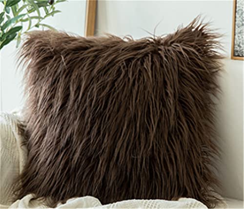 Lifup 2er Set Zierkissenbezüge Faux Lammfell Schaffell Nachahmung Wolle Dekorativ Kissenbezug für Sofa Wohnzimmer Schlafzimmer Büro Auto Dunkelbraun 45 x 45 cm Lifup 2er Set Zierkissenbezüge Faux Lammfell Schaffell Nachahmung Wolle Dekorativ Kissenbezug für Sofa Wohnzimmer Schlafzimmer Büro Auto Dunkelbraun 45 x 45 cm von Lifup