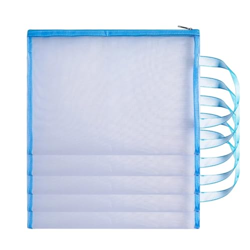 Lifup 5 Stück A4 Dokumententasche Mesh Aufbewahrungstasche für Kleine Gegenstände, Reißverschlusstasche für Bürobedarf, Dokumente, Papier, Reisen Blau Lifup 5 Stück A4 Dokumententasche Mesh Aufbewahrungstasche für Kleine Gegenstände, Reißverschlusstasche für Bürobedarf, Dokumente, Papier, Reisen Blau von Lifup
