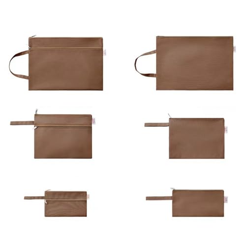 Lifup 6 Stück Dokumentenmappe A4, Dokumententasche mit Reißverschluss, Wasserdichte Dokumente Datei Ordner Organizer für Bürobedarf, Papier, Reisen Braun Lifup 6 Stück Dokumentenmappe A4, Dokumententasche mit Reißverschluss, Wasserdichte Dokumente Datei Ordner Organizer für Bürobedarf, Papier, Reisen Braun von Lifup