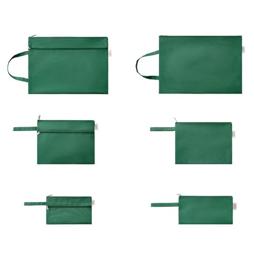 Lifup 6 Stück Dokumentenmappe A4, Dokumententasche mit Reißverschluss, Wasserdichte Dokumente Datei Ordner Organizer für Bürobedarf, Papier, Reisen Dunkelgrün Lifup 6 Stück Dokumentenmappe A4, Dokumententasche mit Reißverschluss, Wasserdichte Dokumente Datei Ordner Organizer für Bürobedarf, Papier, Reisen Dunkelgrün von Lifup