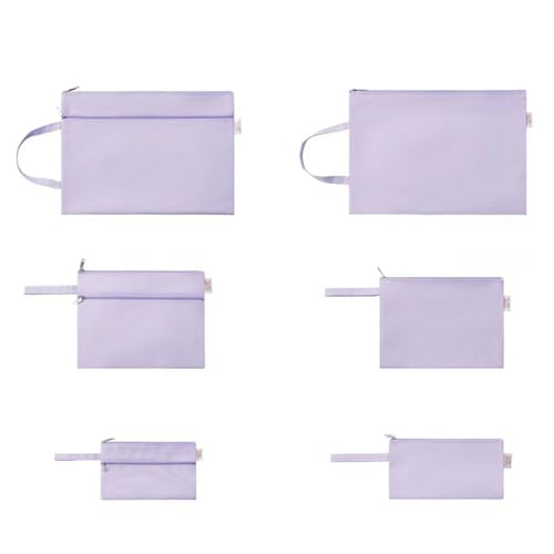 Lifup 6 Stück Dokumentenmappe A4, Dokumententasche mit Reißverschluss, Wasserdichte Dokumente Datei Ordner Organizer für Bürobedarf, Papier, Reisen Lila Lifup 6 Stück Dokumentenmappe A4, Dokumententasche mit Reißverschluss, Wasserdichte Dokumente Datei Ordner Organizer für Bürobedarf, Papier, Reisen Lila von Lifup
