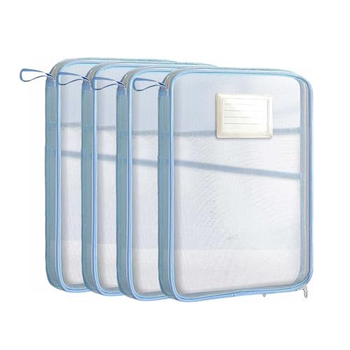 Lifup Dokumentenmappe A4, 4 Stück Kunststoff Hochwertige Dokumententasche Wasserdicht Transparent Umschlag für Schule, Büro, Zuhause Blau Lifup Dokumentenmappe A4, 4 Stück Kunststoff Hochwertige Dokumententasche Wasserdicht Transparent Umschlag für Schule, Büro, Zuhause Blau von Lifup