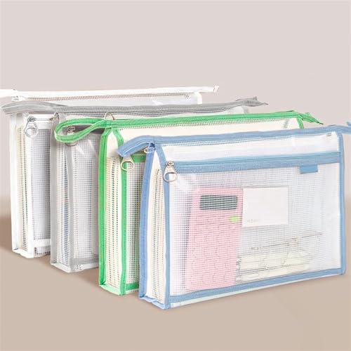 Lifup Dokumententasche A4, 4 Stück Dokumentenmappe mit Reißverschluss, Kunststoff Reißverschlusstasche für Bürobedarf, Dokumente, Papier, Reisen mehrfarbig 2 Lifup Dokumententasche A4, 4 Stück Dokumentenmappe mit Reißverschluss, Kunststoff Reißverschlusstasche für Bürobedarf, Dokumente, Papier, Reisen mehrfarbig 2 von Lifup
