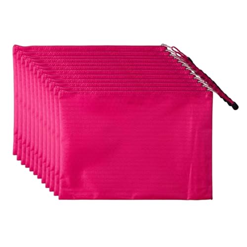 Lifup Dokumententasche mit Reißverschluss, 12 Stück A4 Dokumentenmappe, Wasserdichte Dokumente Datei Ordner Organizer für Bürobedarf, Papier, Reisen Knalliges Pink Lifup Dokumententasche mit Reißverschluss, 12 Stück A4 Dokumentenmappe, Wasserdichte Dokumente Datei Ordner Organizer für Bürobedarf, Papier, Reisen Knalliges Pink von Lifup